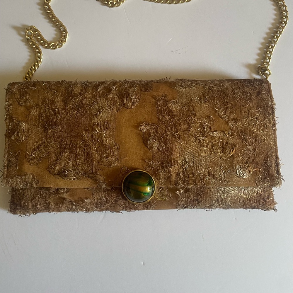 Sondra Roberts Gold Clutch Wristlet